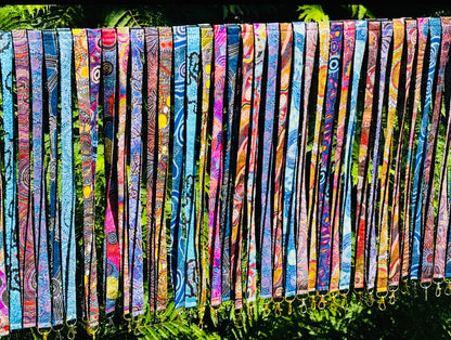 Lanyard with safety clip (First Nation Print)