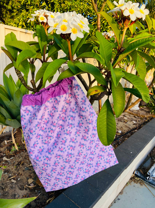 Library Bag (Flower Power Prints)