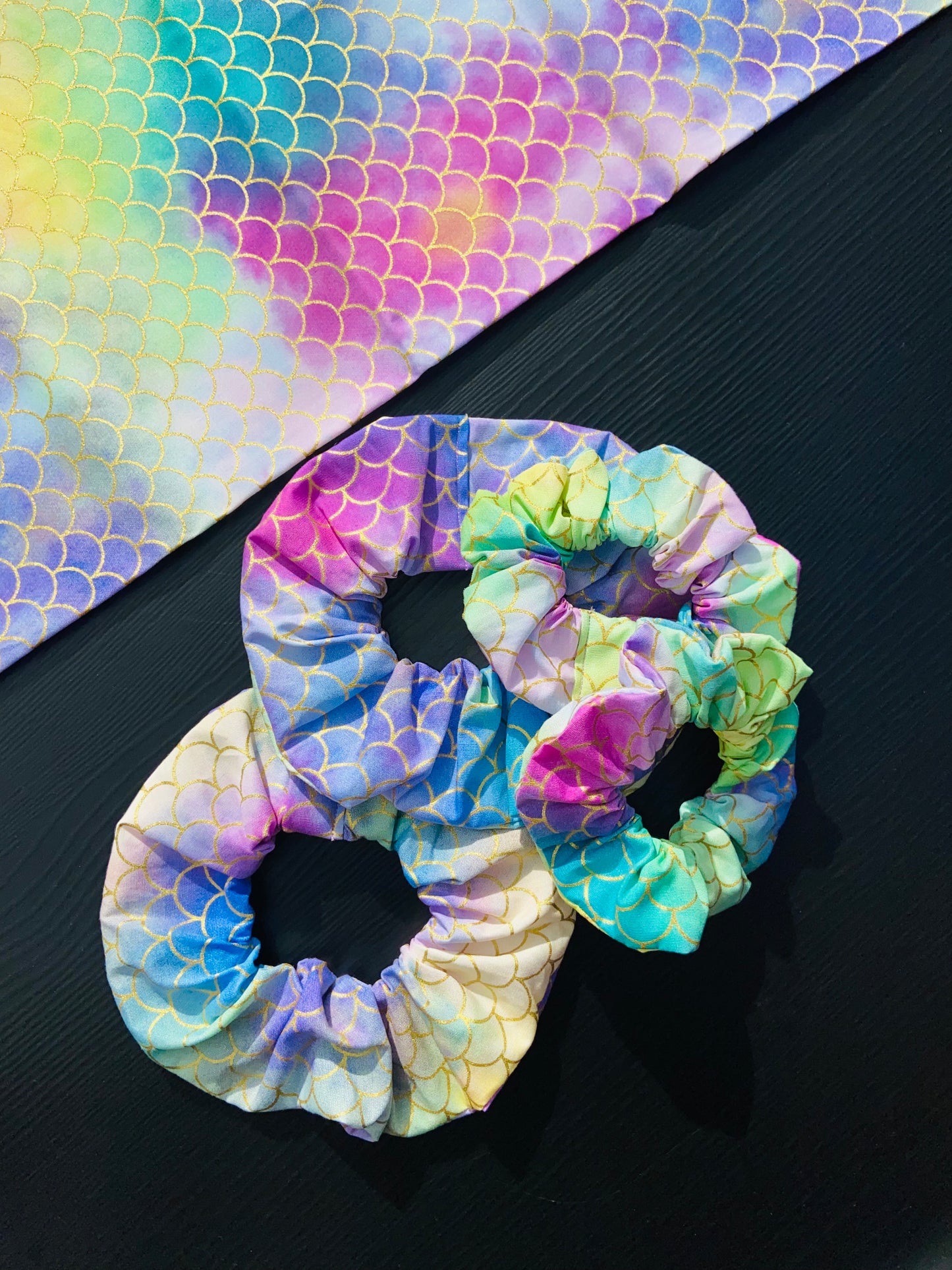 Small Scrunchie Pretty Prints (Small Elastic)