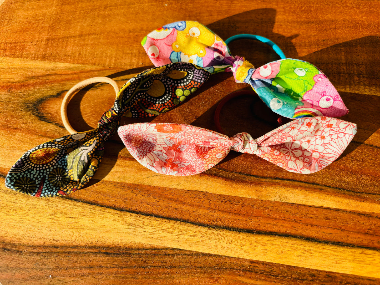 Bow hair ties medium (Animal Prints)